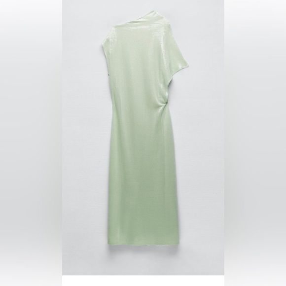 ZARA SEQUIN ASYMMETRIC KNIT DRESS LIMITED EDITION Maxi Formal - Picture 5 of 11